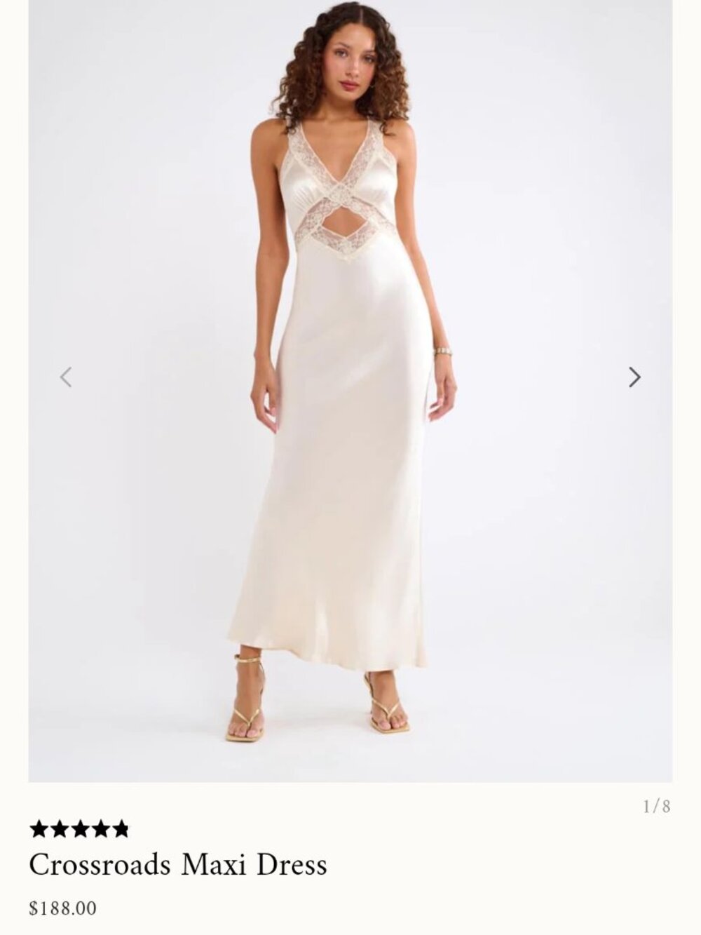Like New Rumored Crossroads Maxi Dress, Size S
